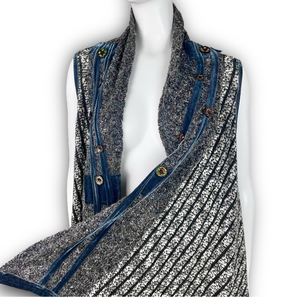 ARIS.A Vintage Sleeveless Sweater Vest Quirky Fairycore Whimsical Boho Lagenlook - Picture 6 of 12